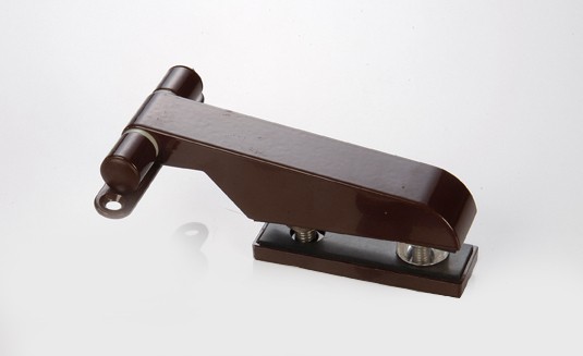 Türband 85x130 für Glastür Langform Anschraubband braun