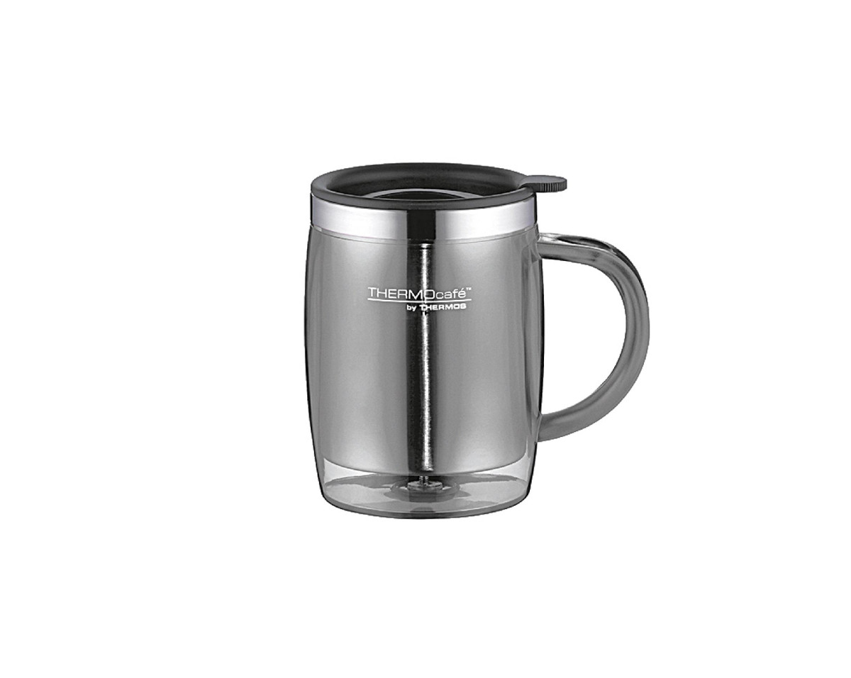 Thermos Isolier Trinkbecher Edelstahl 0,35 L grau