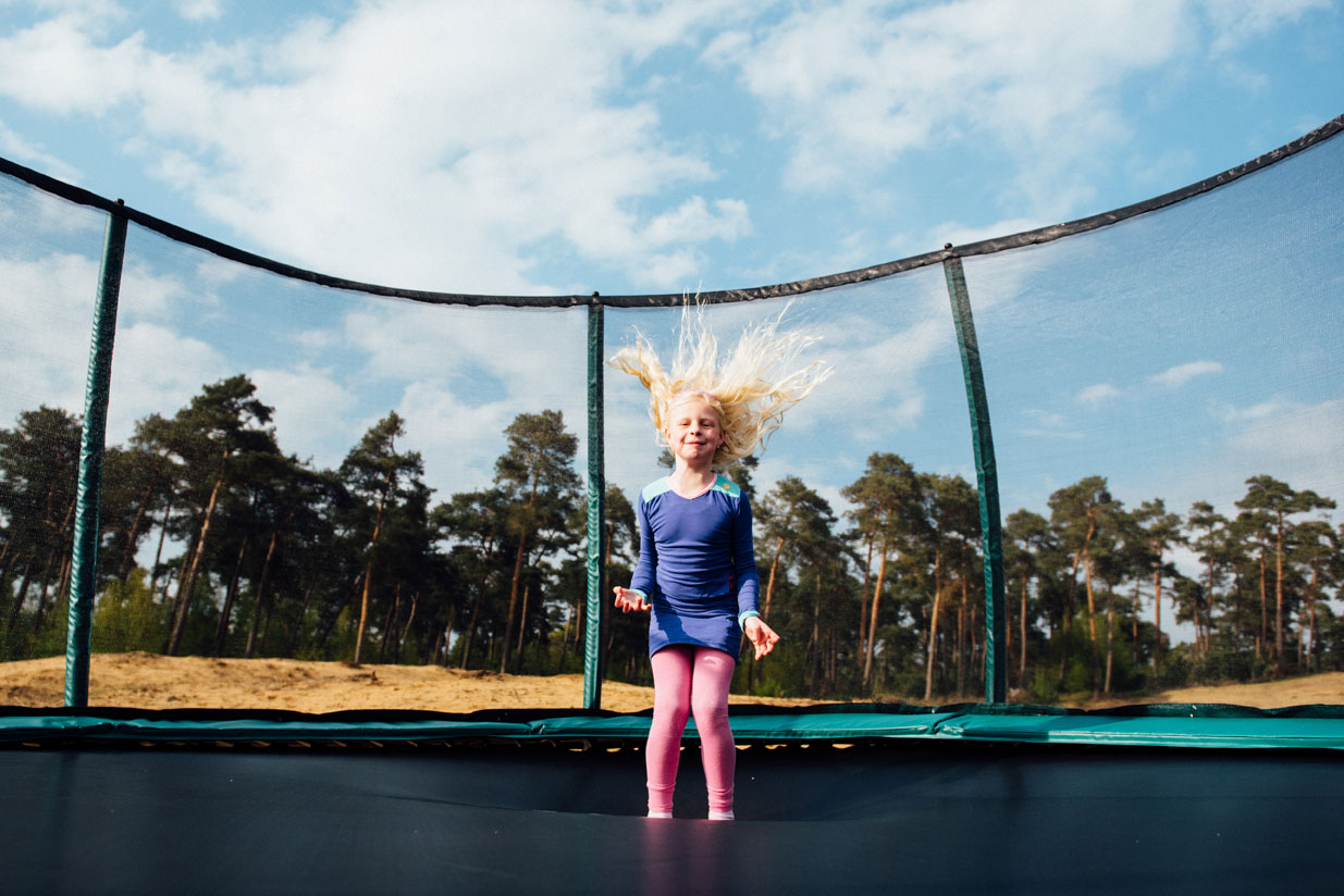 Trampolin InGround Etan Premium Gold 8 Netz Deluxe Ø244cm grün