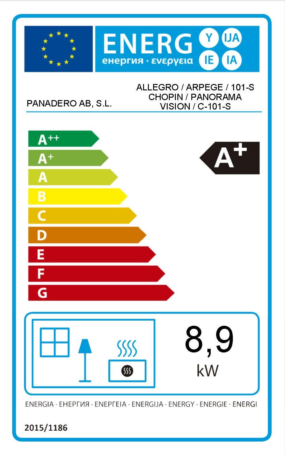 Panadero Kaminofen Arpege 8,9 KW