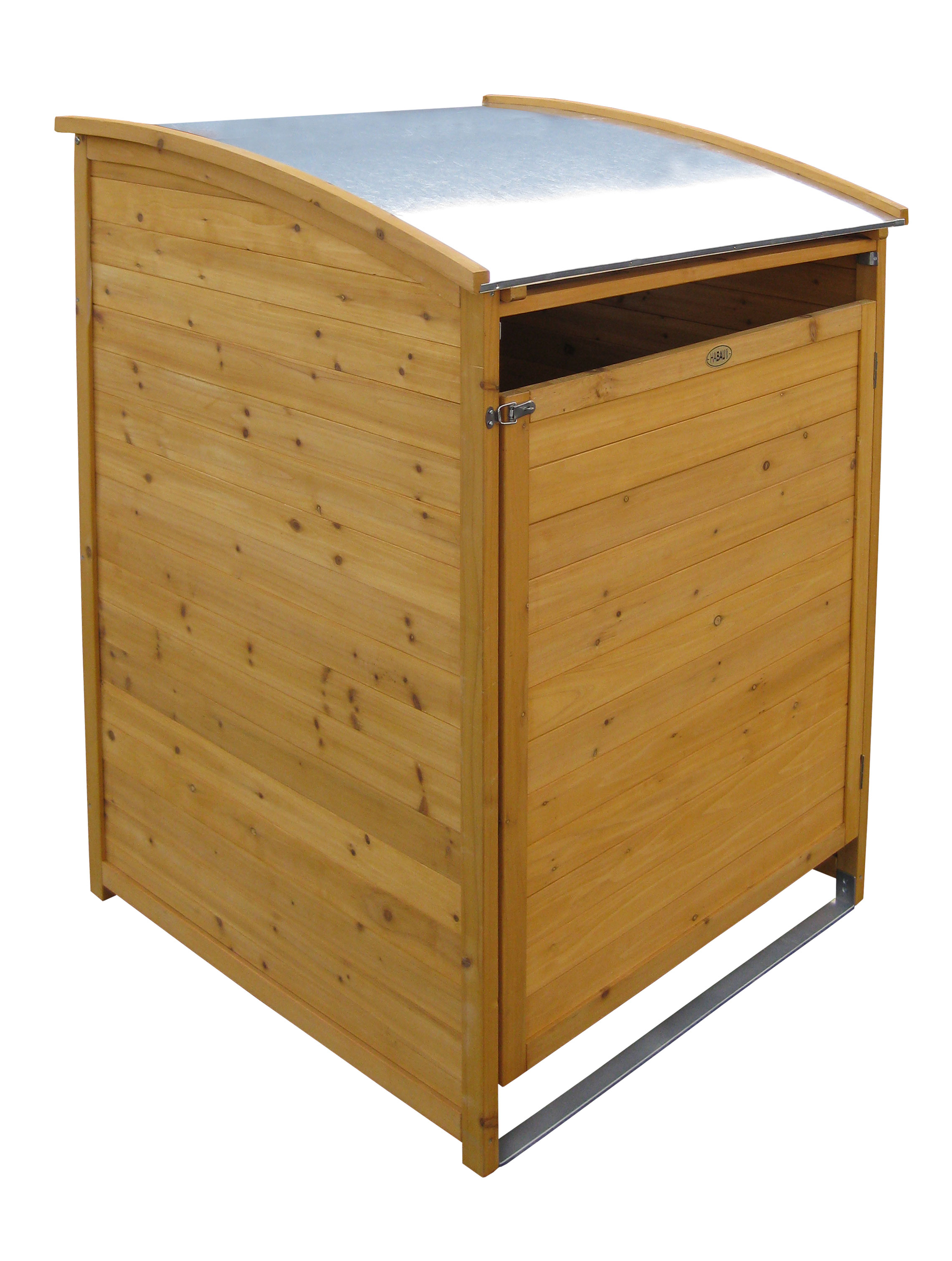 Mülltonnenbox Habau 240 Liter Holz 81x92x124cm