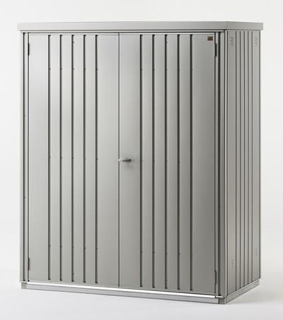 Biohort Geräteschrank 150 silber-metallic 155x83x182,5cm Biohort Geräteschrank 150 silber-metallic 155x83x182,5cm