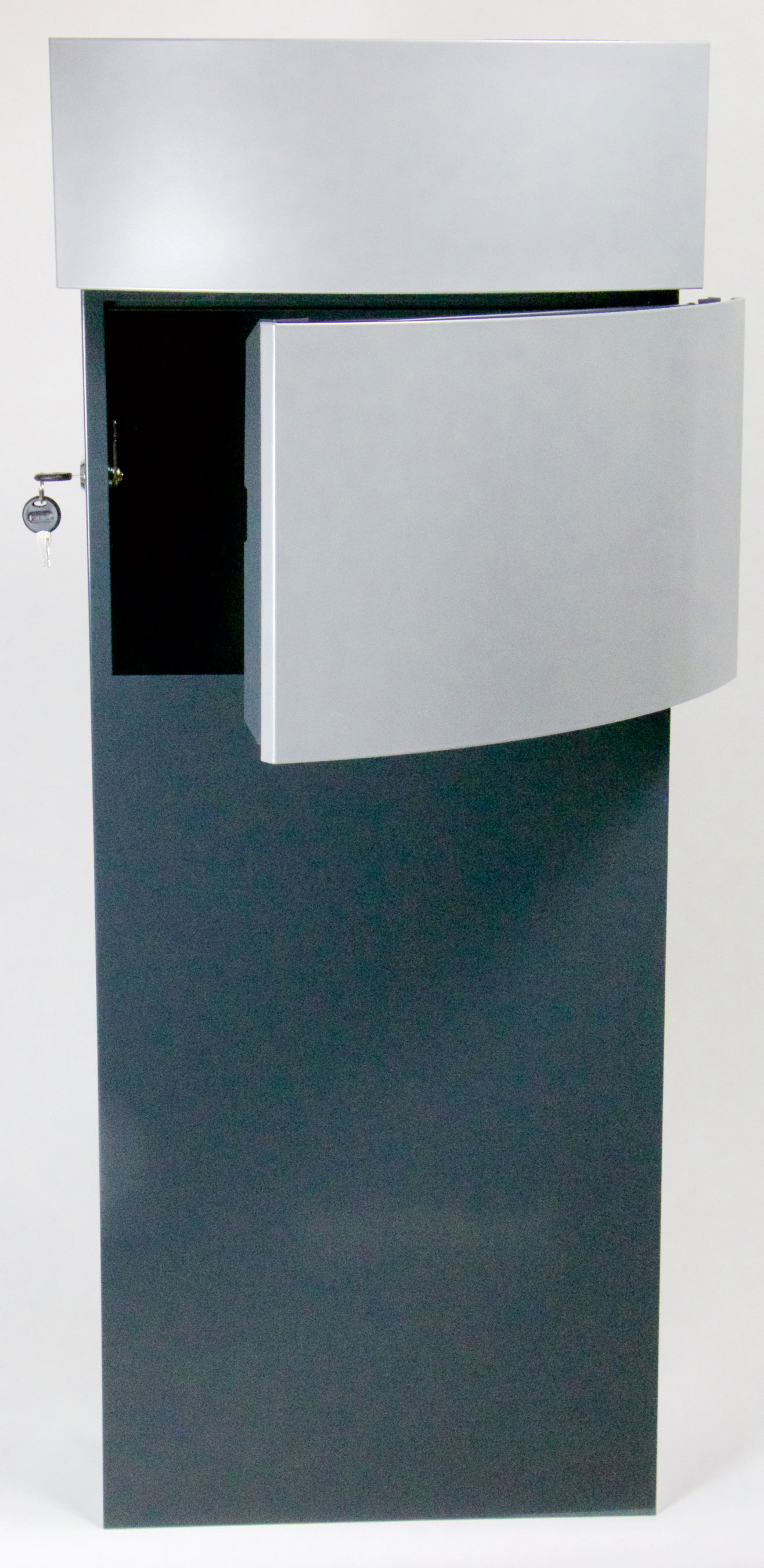 Briefkasten / Postkasten ScanPro 12-9 anthrazitgrau/silbergrau