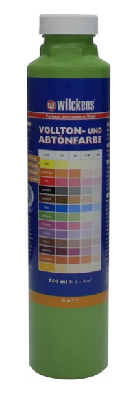 Wilckens® Vollton- und Abtönfarbe Apfelgrün matt 750ml
