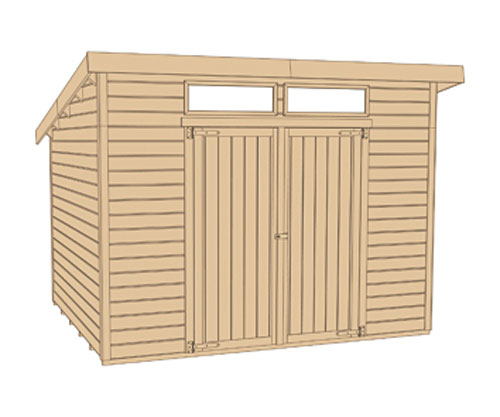 weka Gartenhaus 325 A, lasiert, 19 mm