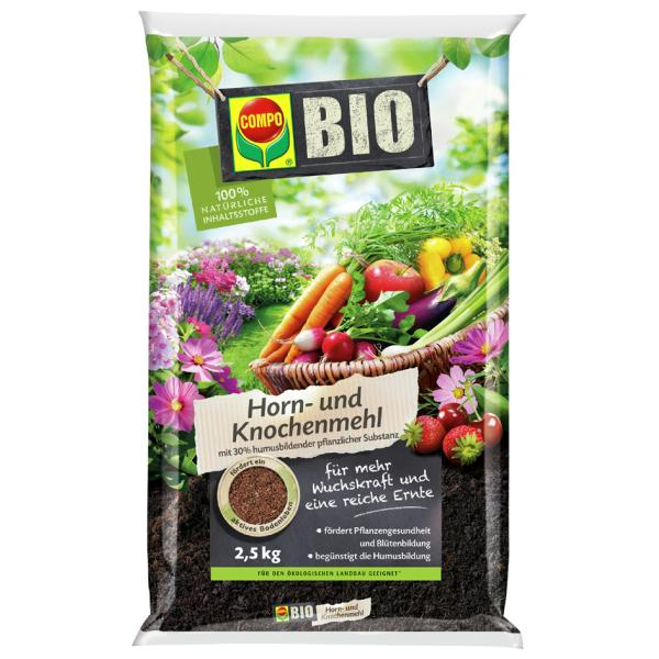 COMPO Bio Natürdünger Hornmehl Knochenmehl 2,5kg