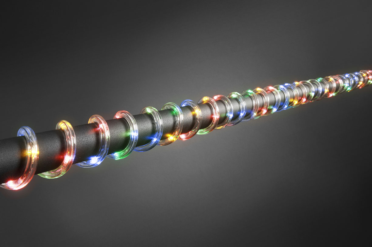 Konstsmide LED Lichterschlauch mit Sensor u. Timer außen 6m bunt