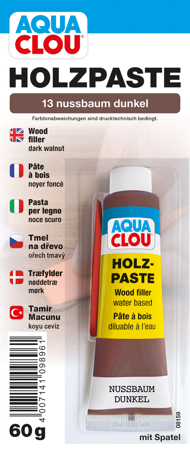 Holzpaste Nussbaum dunkel 60 gr.