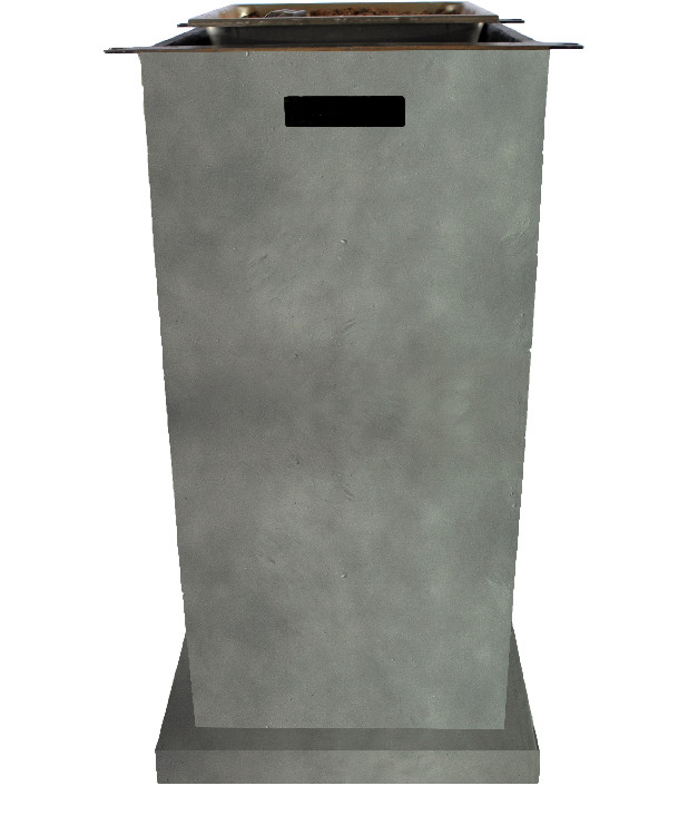 Clifton Tischfuß Comfort Standing Tabl Grey inkl. Glasaufsatz
