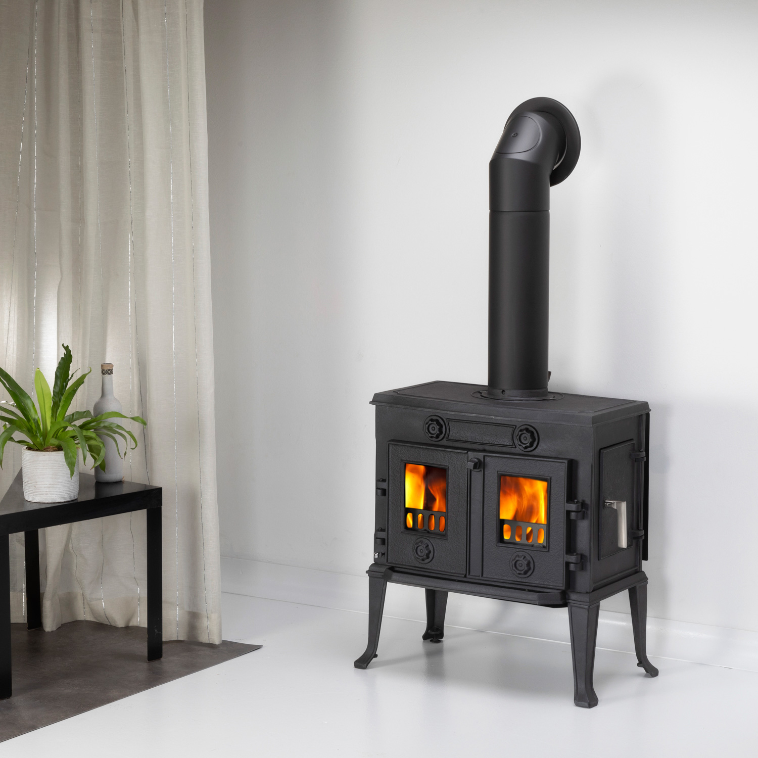 Kaminofen Globe-fire Acturus II raumluftunabhängig Guss schwarz 7kW Kaminofen Globe-fire Acturus II raumluftunabhängig Guss schwarz 7kW