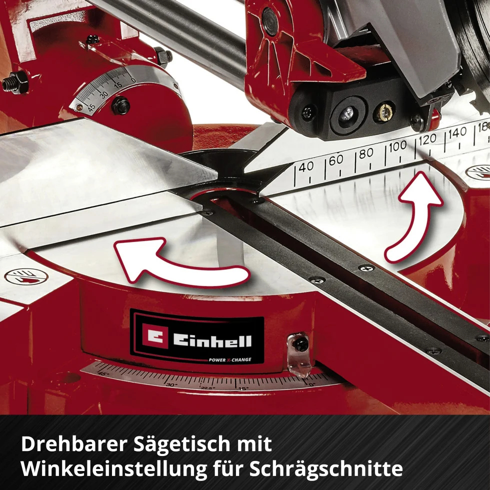 Einhell Expert Akku-Zug-Kapp-Gehrungssäge TE-SM 36/210 Li Solo 36 V