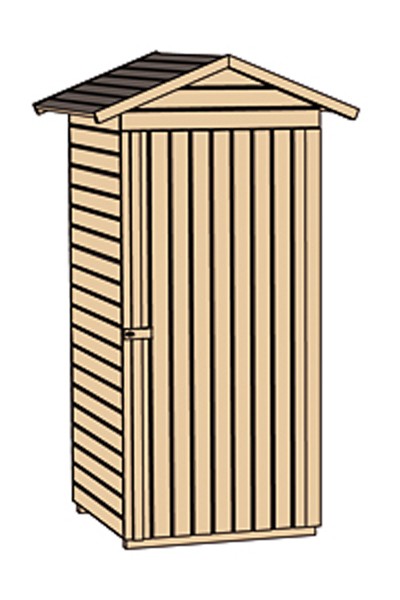 weka Garten-/Terrassenschrank 351 Gr.1 Satteldach,