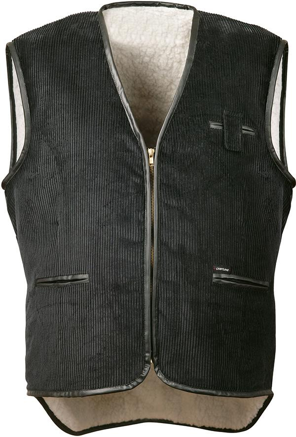 Breitcordweste Weste schwarz Gr.XXL