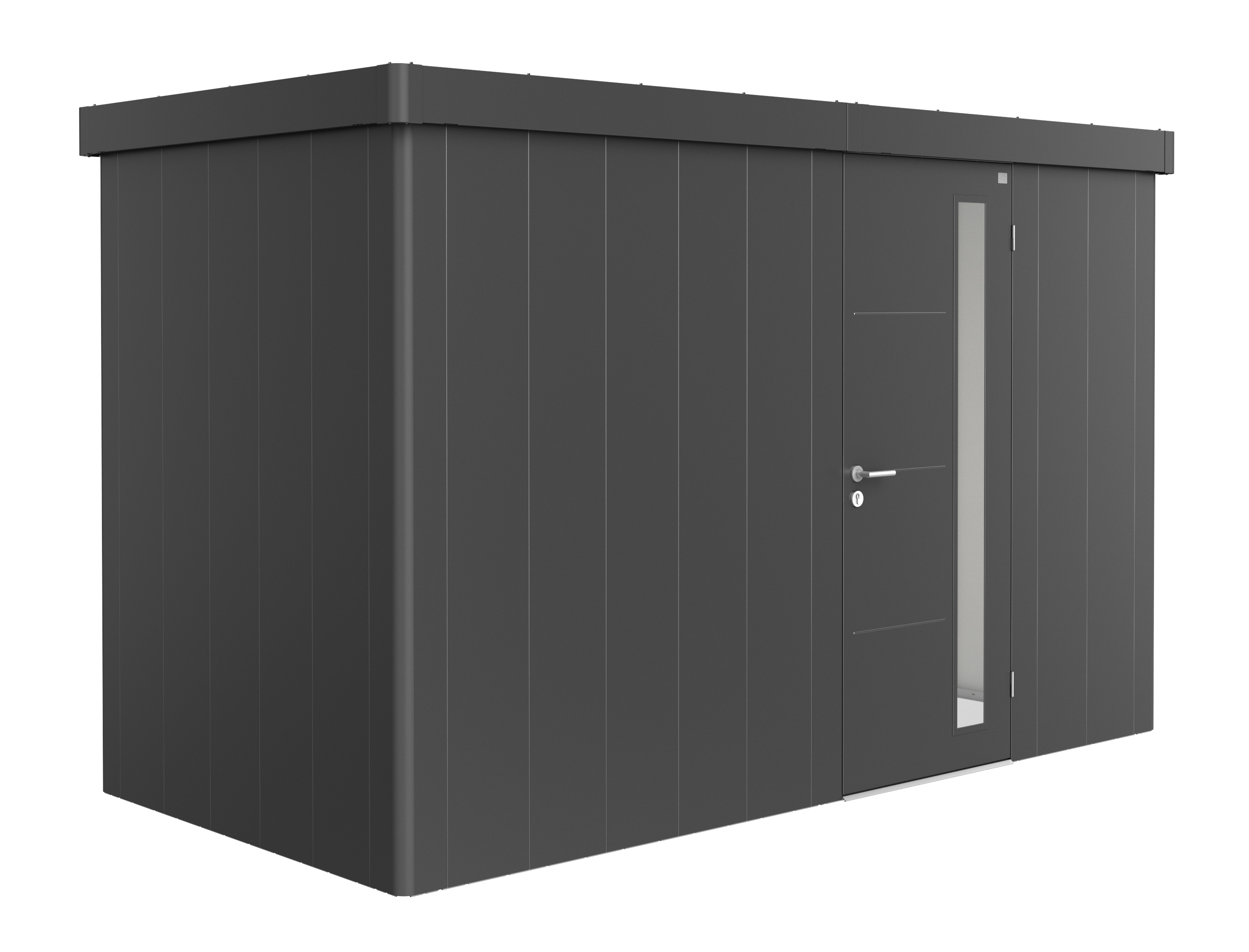 Biohort Gerätehaus Neo 1D Standardtür dunkelgrau