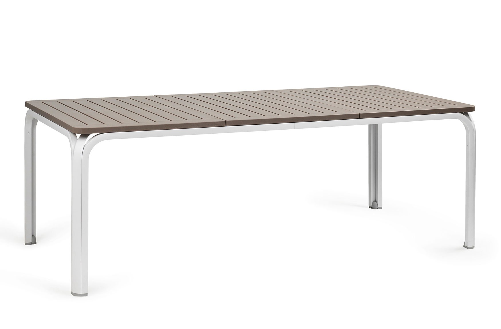 Nardi Gartentisch Alloro 210/280x100cm Alu / Kunststoff bianco tortora