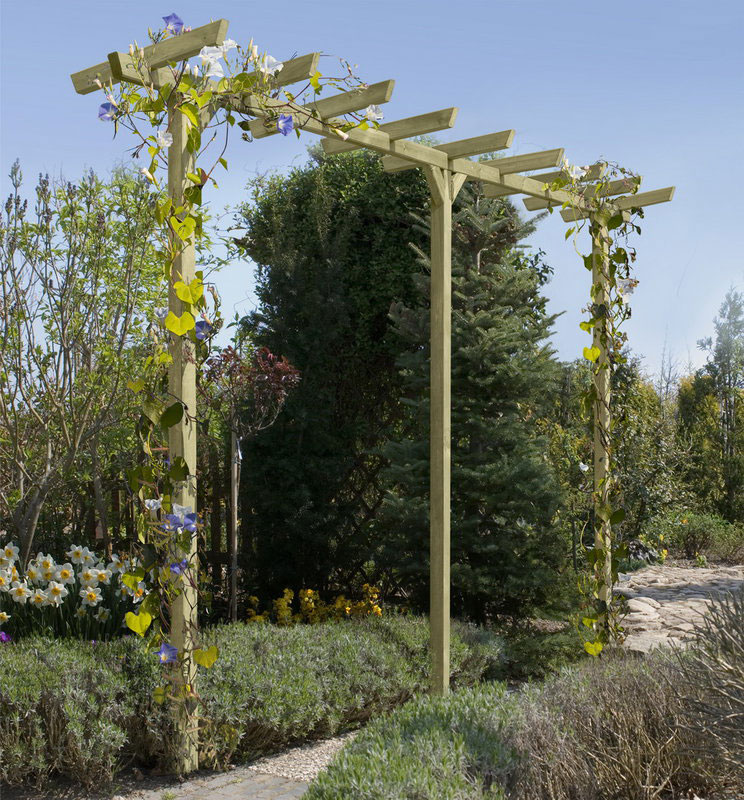 Pergola kesseldruckimprägniert 7x7x450cm ohne Rankgitter