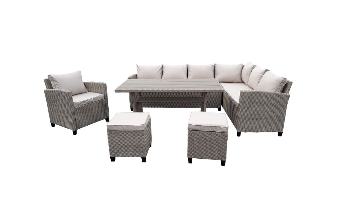 Bellavista Sitzgruppe Loungeset Madeira Polyrattan bicolor
