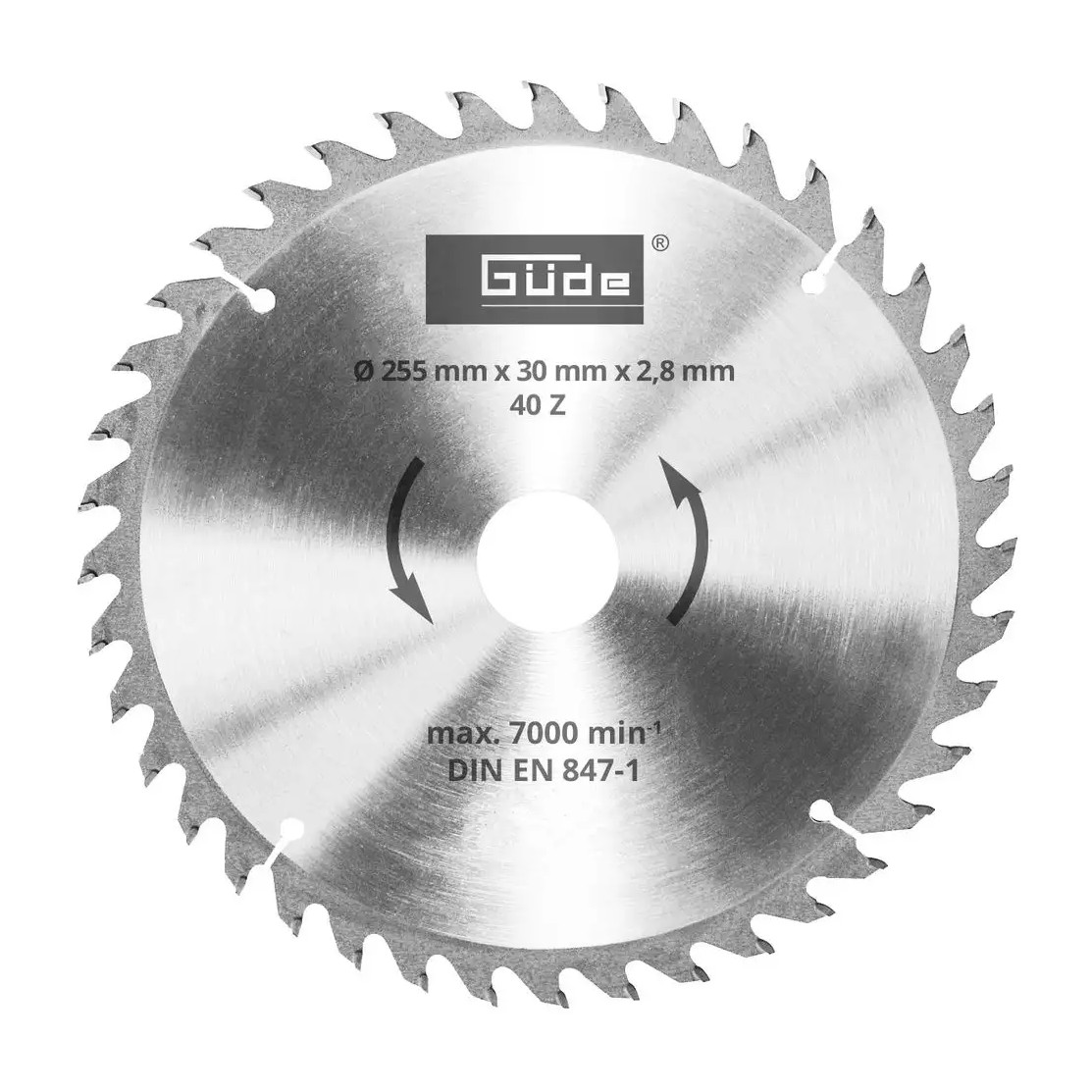 GÜDE Holzsägeblatt HM 255x30x40Z 55264