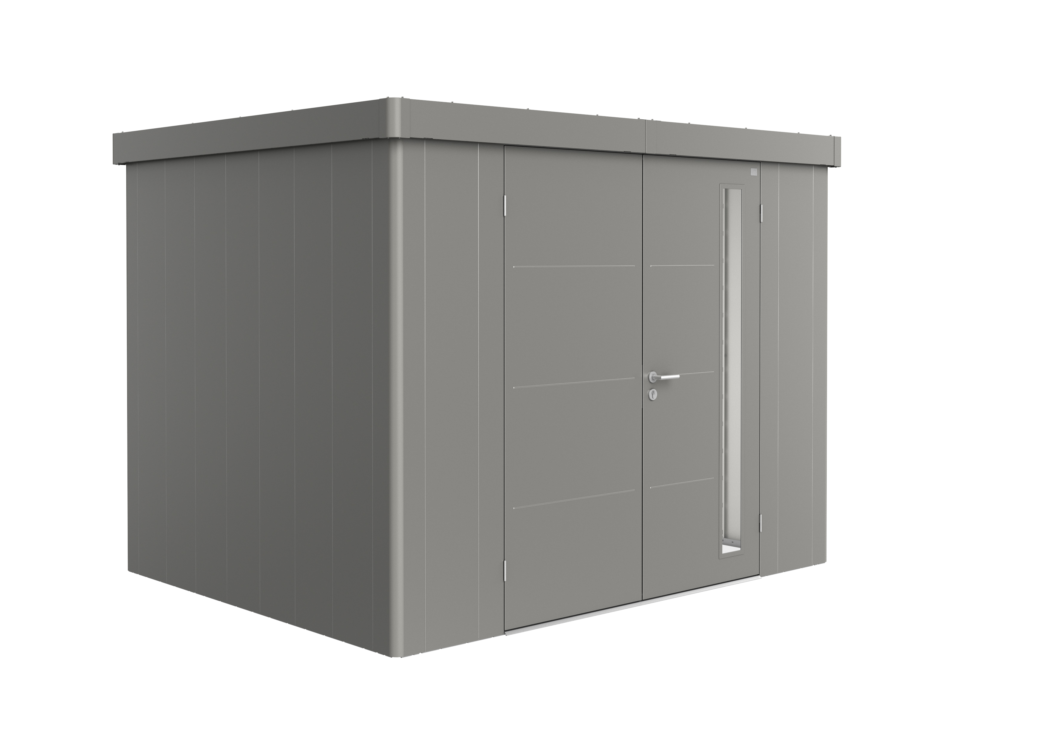 Biohort Gerätehaus Neo 2C Doppeltür quarzgrau