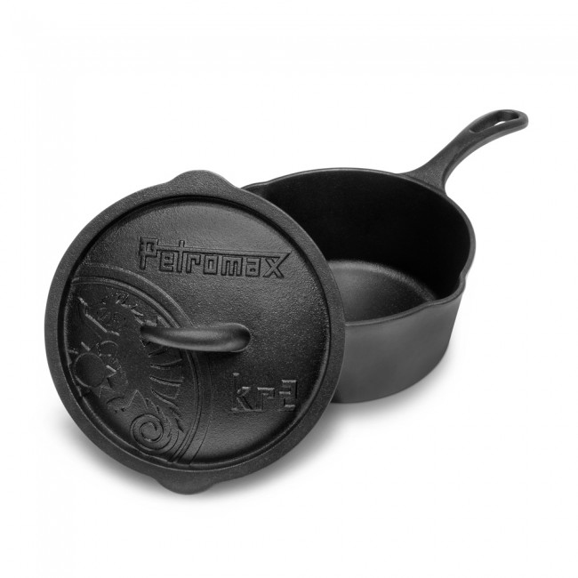 Petromax Gusseiserne Kasserolle mit Deckel kr2 2L