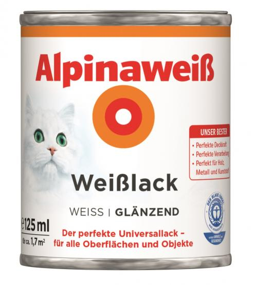 Alpina Alpinaweiß Weißlack glänzend 125 ml