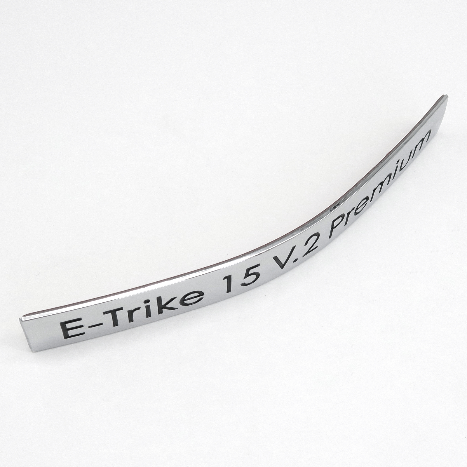 Rolektro Aufkleber, E-Trike 15 V.2 Premium, Metalloptik, vorne
