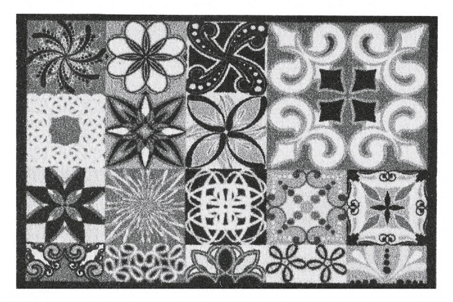 Fussmatte grau gemustert 40x60 cm