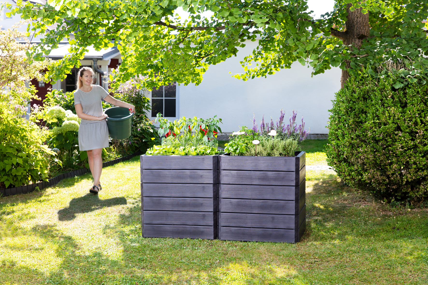 GARANTIA® Ergo Hochbeet System Quadro M aus 4 Paneelen