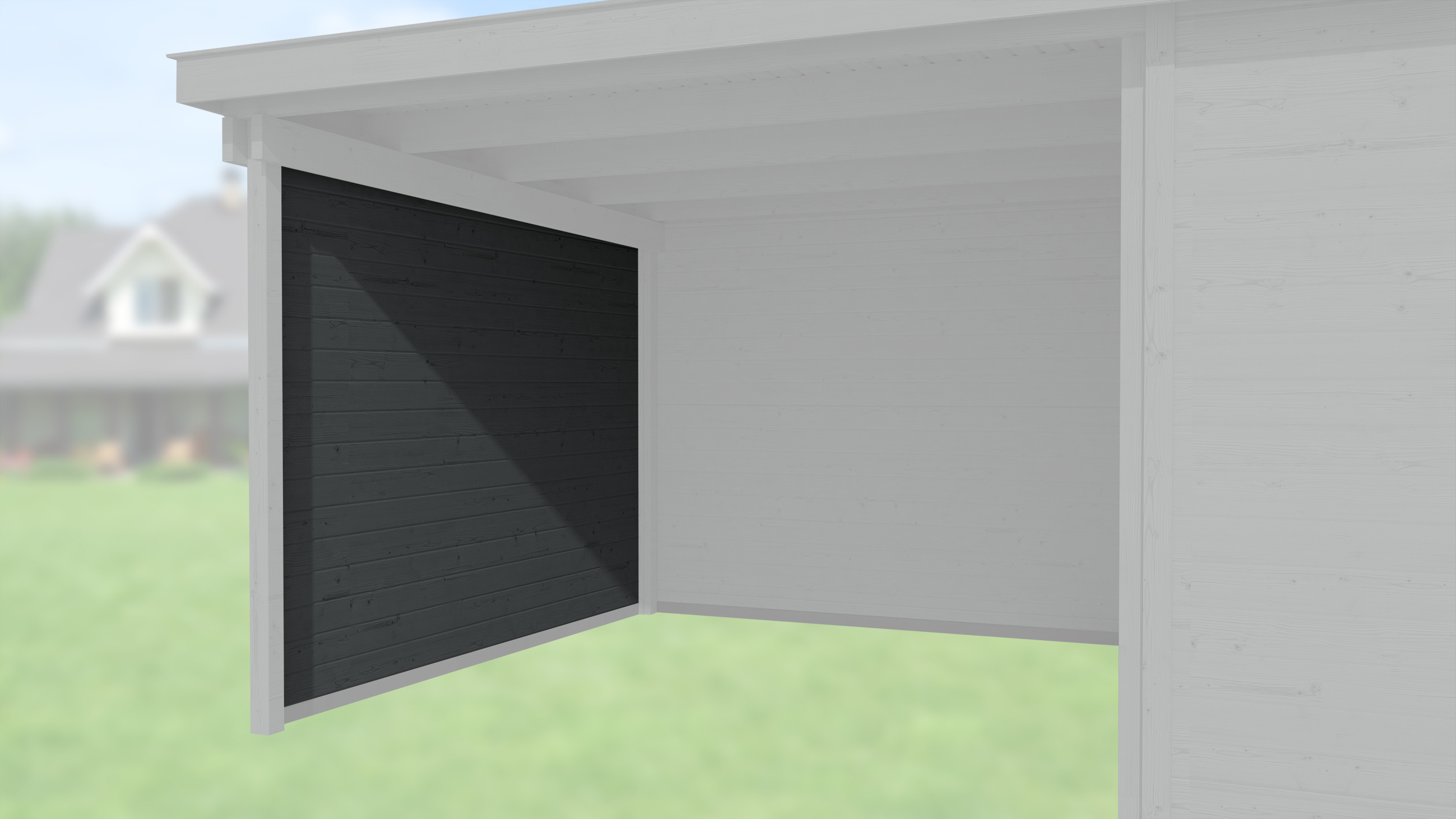 Seitenwand 21 mm, für Haustyp 126 und 172 anthrazi