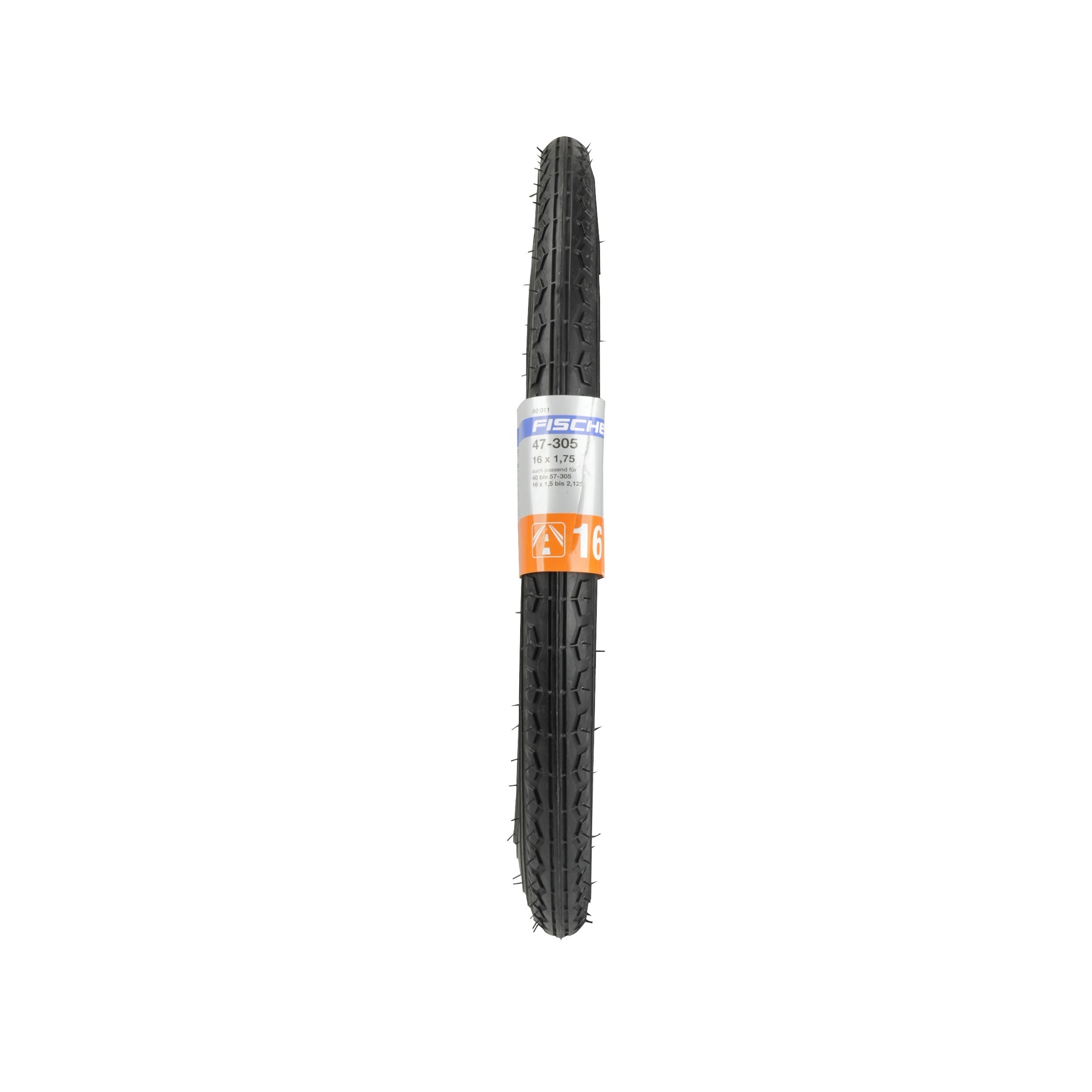 Fischer Fahrradreifen 16x1,75" Straße schwarz