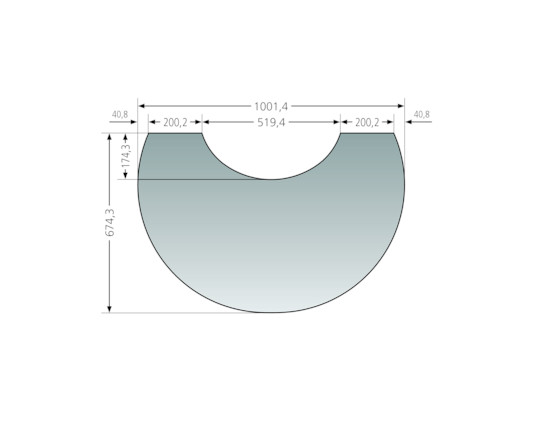 ORANIER® Glas Vorlegeplatte zu Polar Neo 4