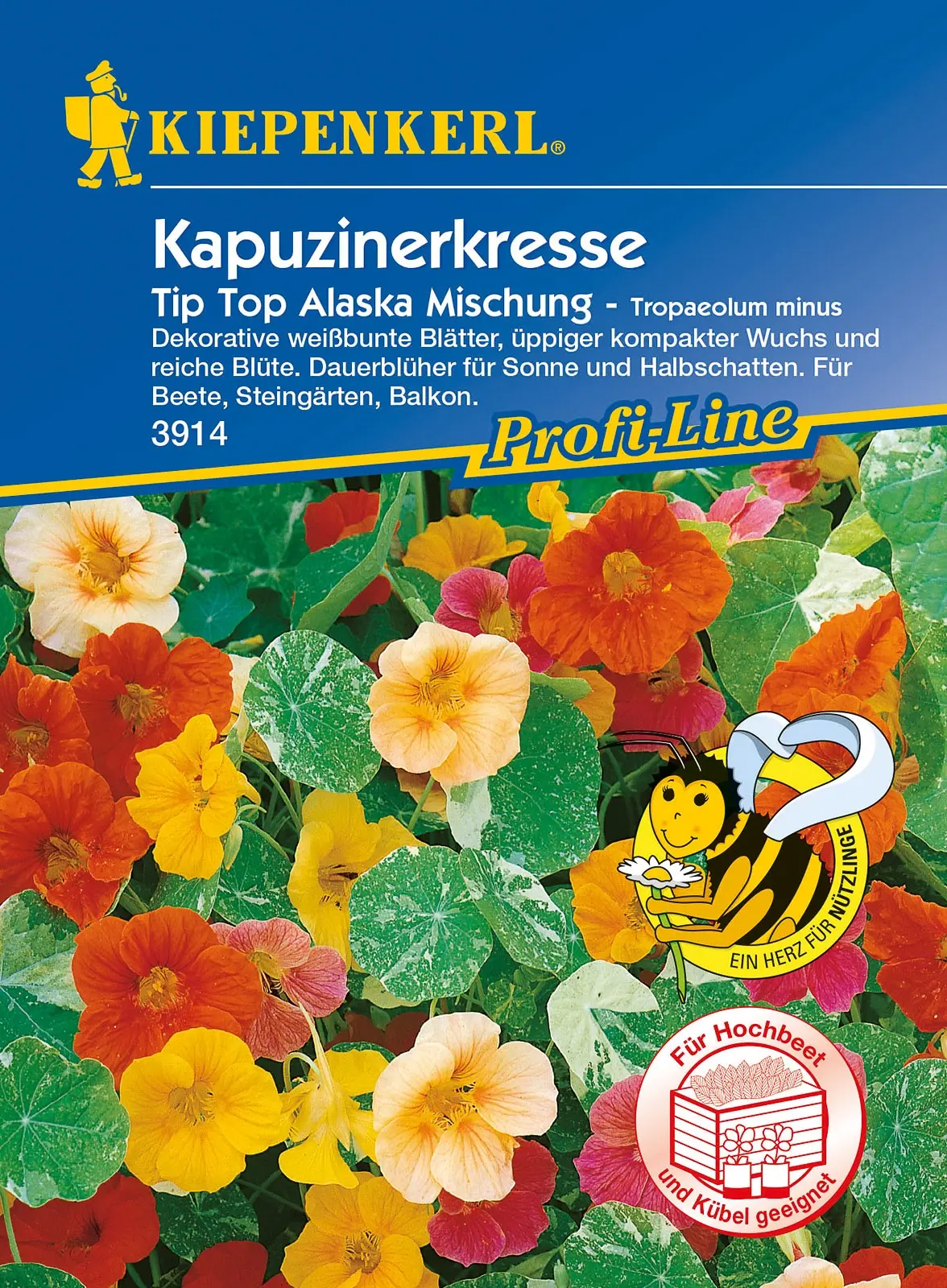 Kiepenkerl® Profi-Line Kapuzinerkressesamen Tip-Top Alaska