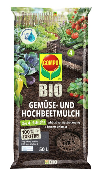 COMPO Bio Gemüse- und Hochbeetmulch torffrei 50L