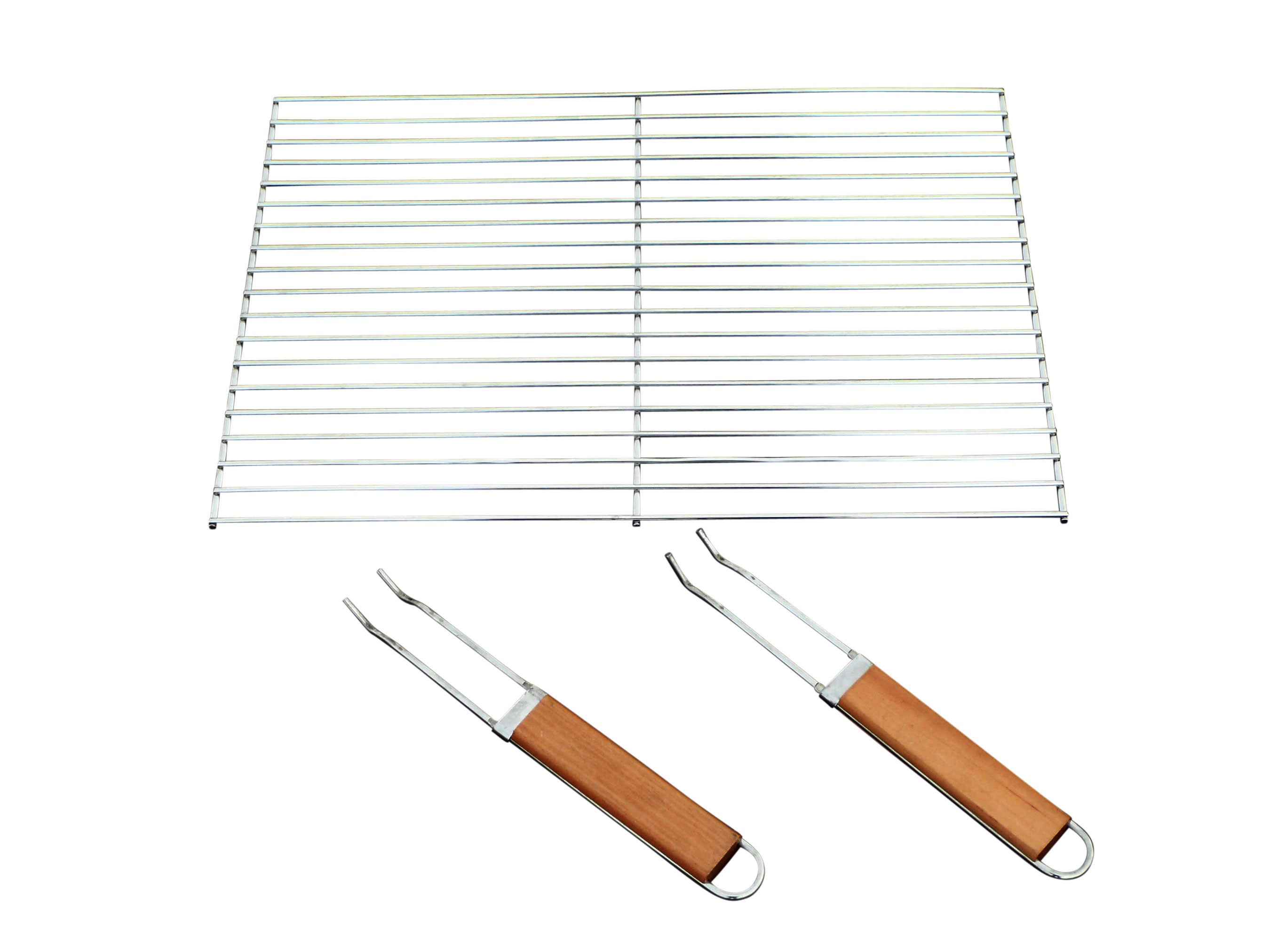 Wellfire Grillrost Quatro mit Griffen 53x38cm