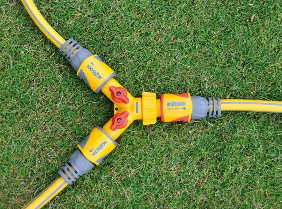 Hozelock Wasserhahnanschluss Duo passend zu Gardena 1/2 + 3/4 Zoll