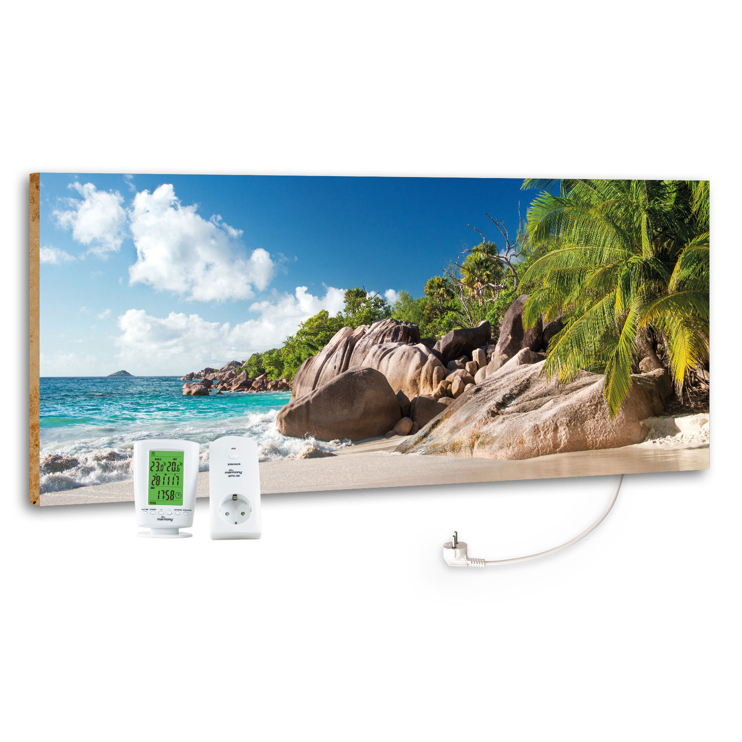 Marmony Infrarotheizung M800 PLUS Blue Lagoon + Thermostat 800W