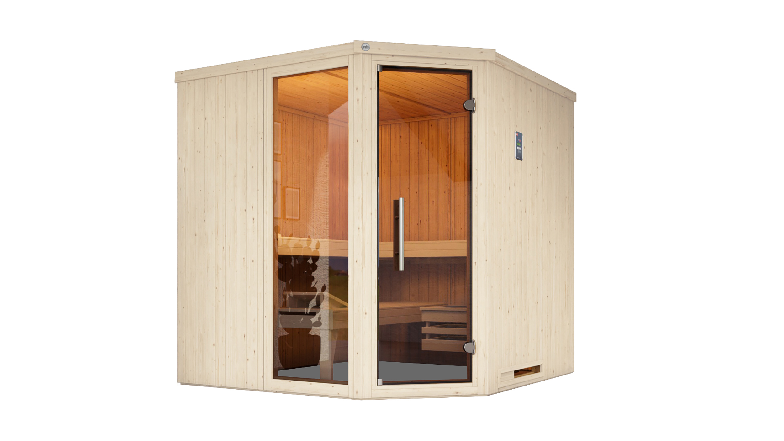 Weka Sauna Varberg 3 GTF Trend BioS 7,5kW weiß Weka Sauna Varberg 3 GTF Trend BioS 7,5kW weiß