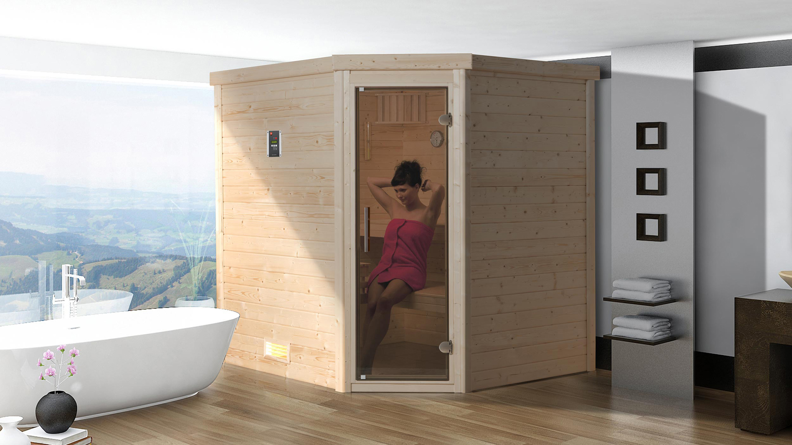 Weka Massivholz Sauna TURKU 1 GT Sparset OS
