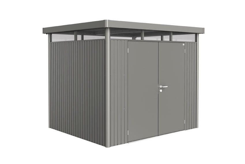 Gerätehaus Biohort HighLine H3 quarzgrau-metallic DT 275x235cm
