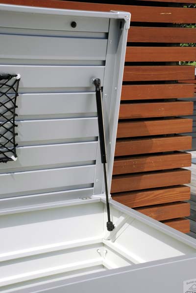 Gartenbox Auflagenbox Biohort Freizeitbox 130 silber-metallic