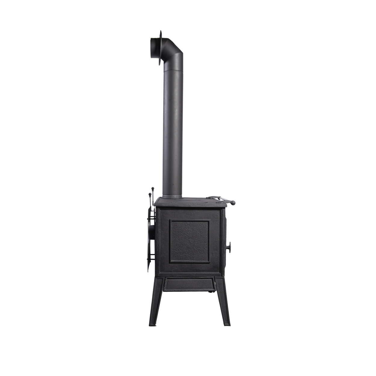 Globe Fire Atlas Holzherd raumluftunabhängig Guss 8,8 kW mit Backofen