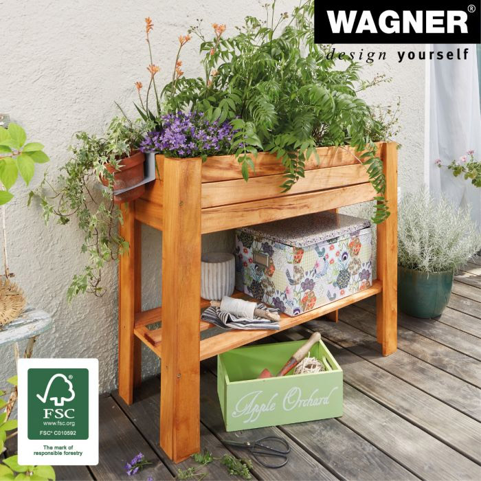 Hochbeet GreenBox hellbraun 830x700x345 mm
