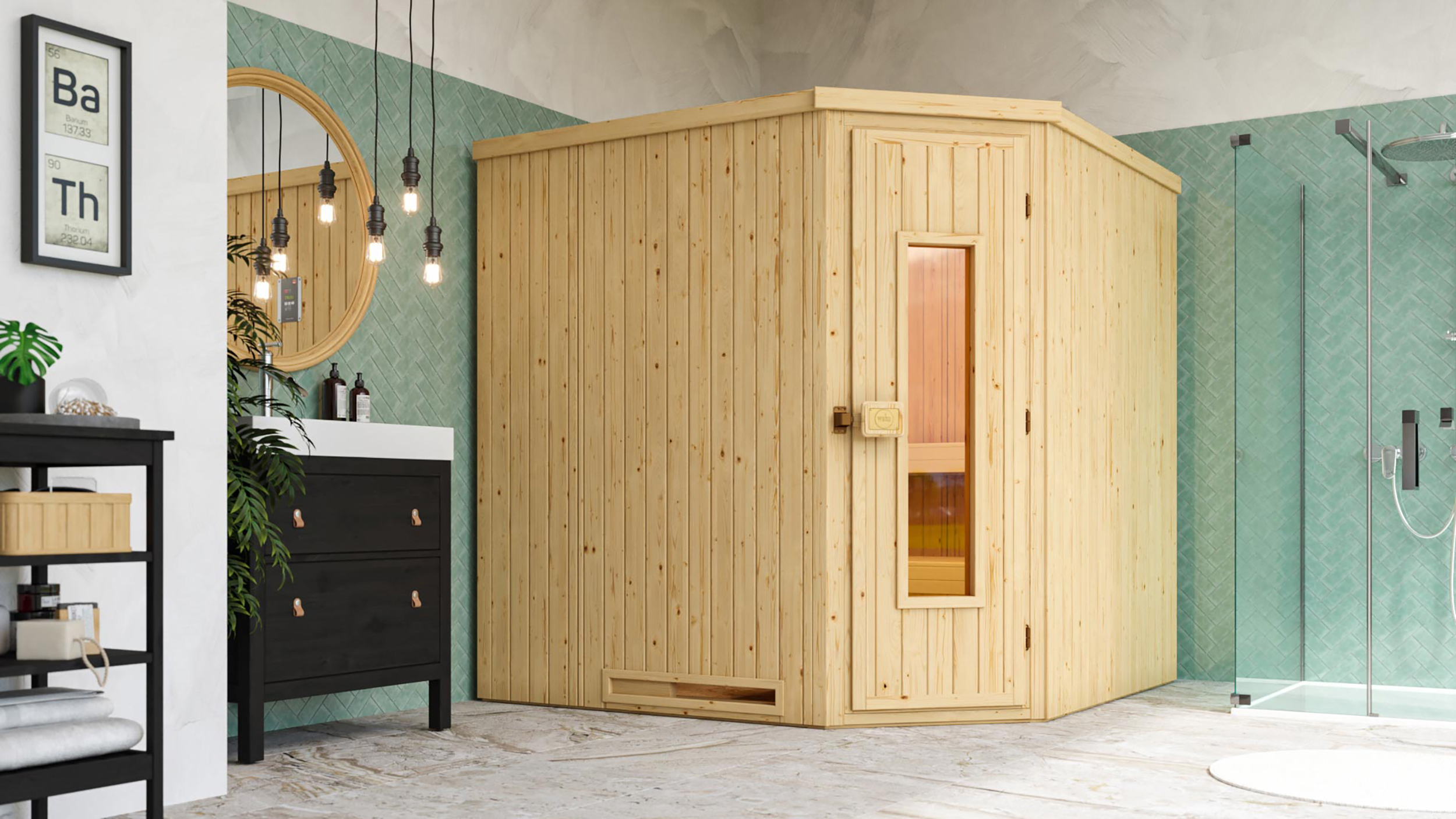 Weka Ecksauna VARBERG 3 HT