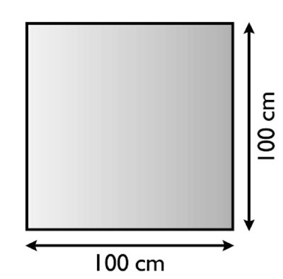 Funkenschutzplatte Metall Lienbacher anthrazit 4-Eck 100x100cm