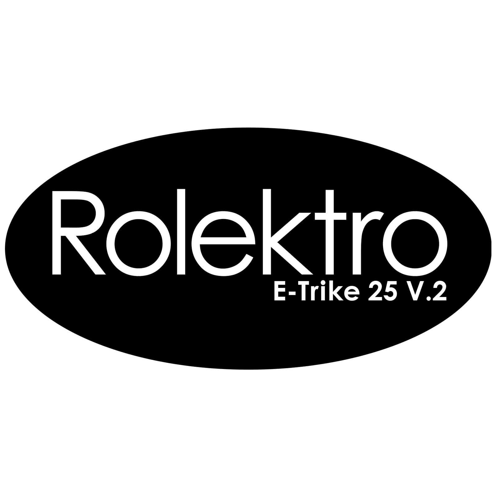 Rolektro Aufkleber, Frontschürze "Rolektro E-Trike 25 V.2 für Trike