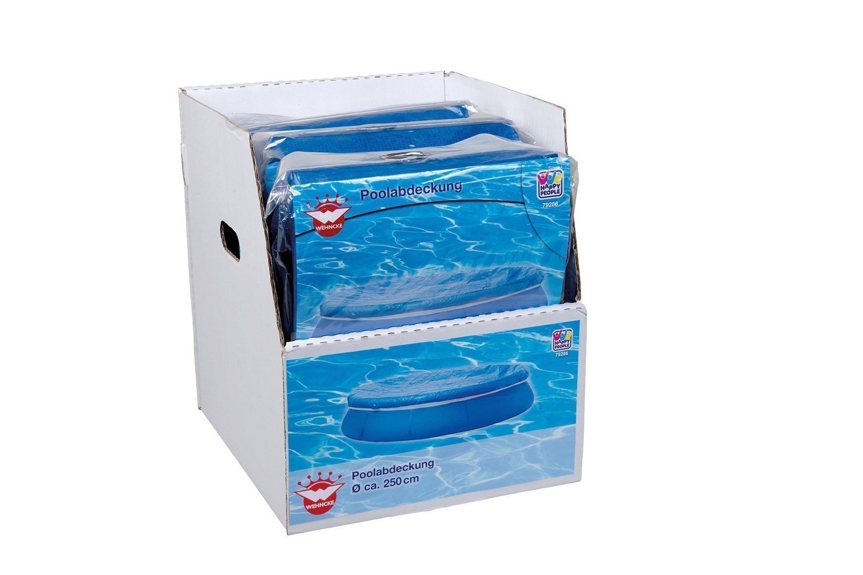 Poolabdeckung / Pool Abdeckplane Happy People Ø 250cm