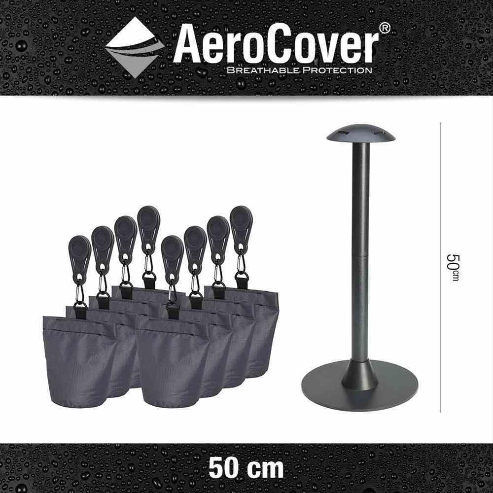 AeroCover Abstandshalter & 8 Sandsäcke für Schutzhüllen