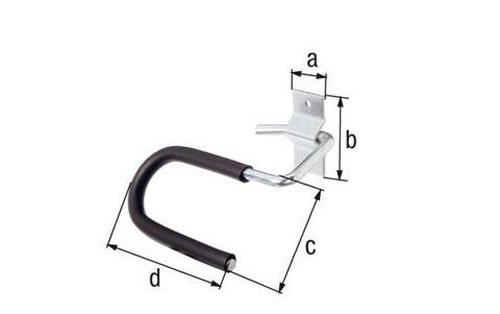 GAH Alberts Skihalter Wand / Ski Halterung verzinkt max. 10kg