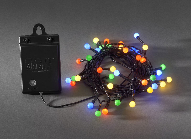 Konstsmide LED Globelichterkette 40LEDs batteriebetr. bunt