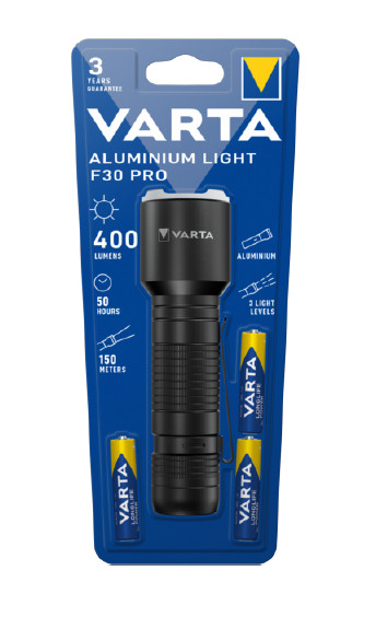 VARTA Taschenlampe Aluminium Light F30 Pro